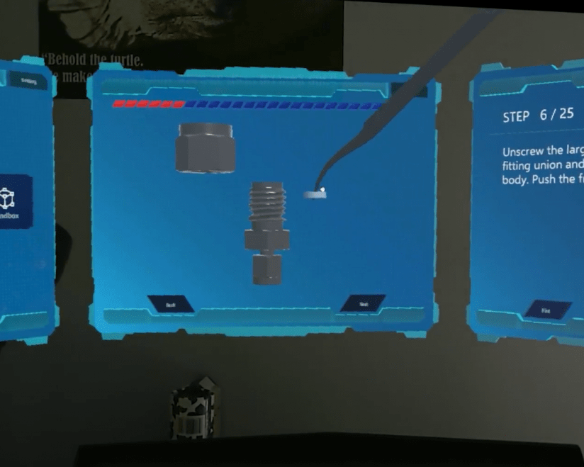 Screenshot: Karen using FlowAR